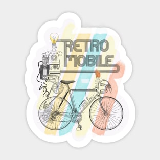 Retro Mobile Sticker